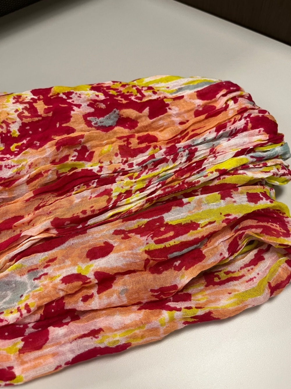 lulla Collection by Bindya Women's Multicolor Floral Scarf - Pink & Orange - Picture 2 of 8
